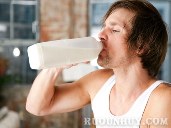 Sử dụng sữa trước khi uống rượu