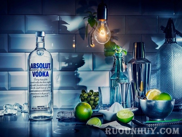Absolut là một trong 6 loại rượu Vodka nổi tiếng nhất hiện nay